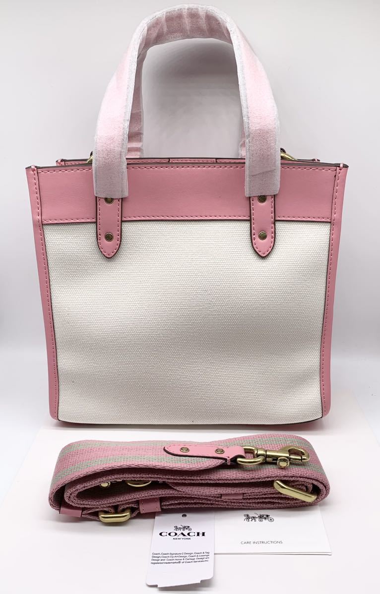 COACH フィールドトートバッグ 2way CH740 フラワーピンク アウトレット品