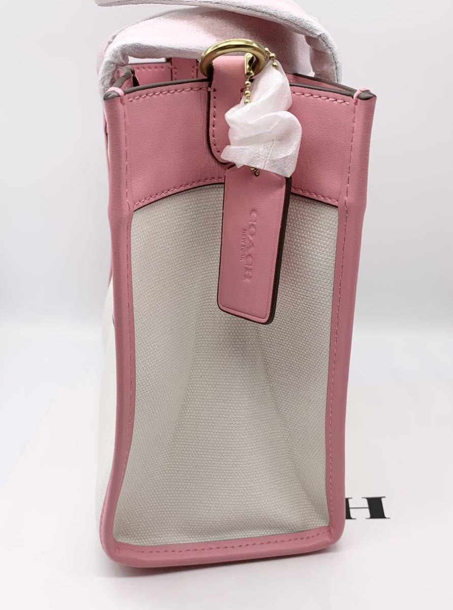 COACH フィールドトートバッグ 2way CH740 フラワーピンク アウトレット品