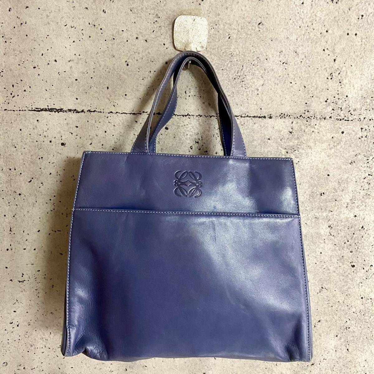 本物 LOEWE ロエベ アナグラム 2way レザー ハンドバッグ ワン