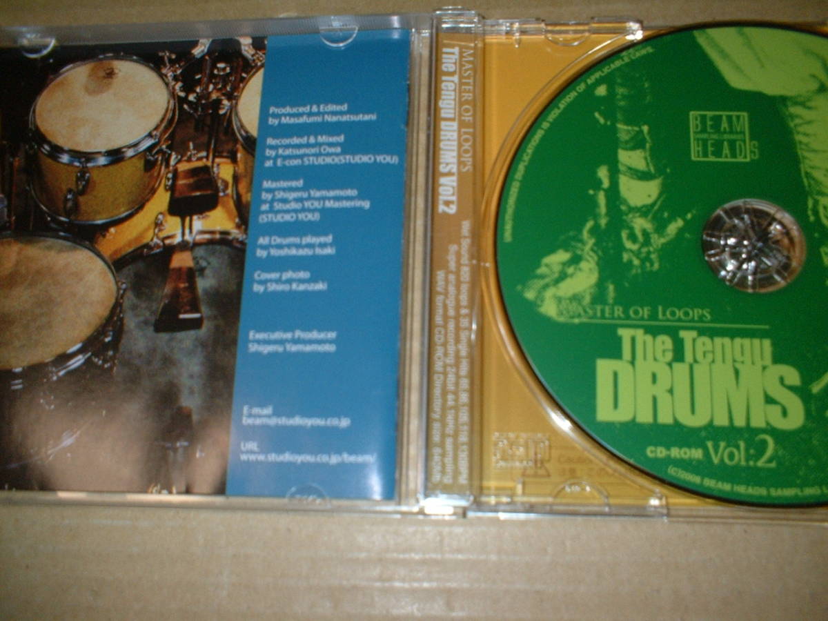 [ hybrid version CD-ROM(Mac&Win)]The Tengu DRUMS Vol.2 ( analogue * sound. drum * loop compilation! including carriage!