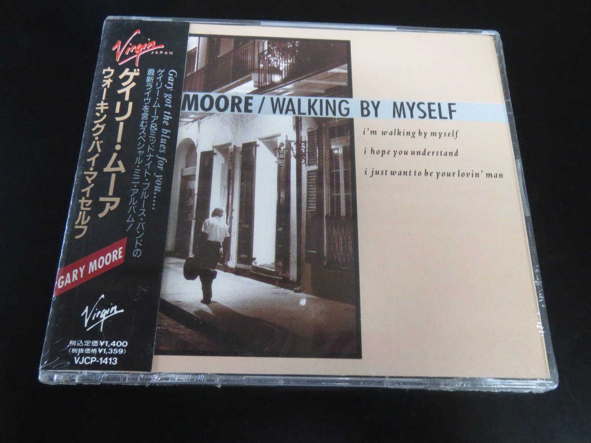 нераспечатанный новый товар! Gary * Moore / ходьба *bai* мой собственный Gary Moore - Walking by Myself записано в Японии одиночный CD(VJCP-1413, 1990)