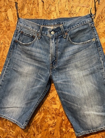 メンズ パンツ Levi's 503 リーバイス デニム ジーンズ ショート ハーフ ショーツ 夏 加工 FE730 / W32 全国一律送料520円_画像4