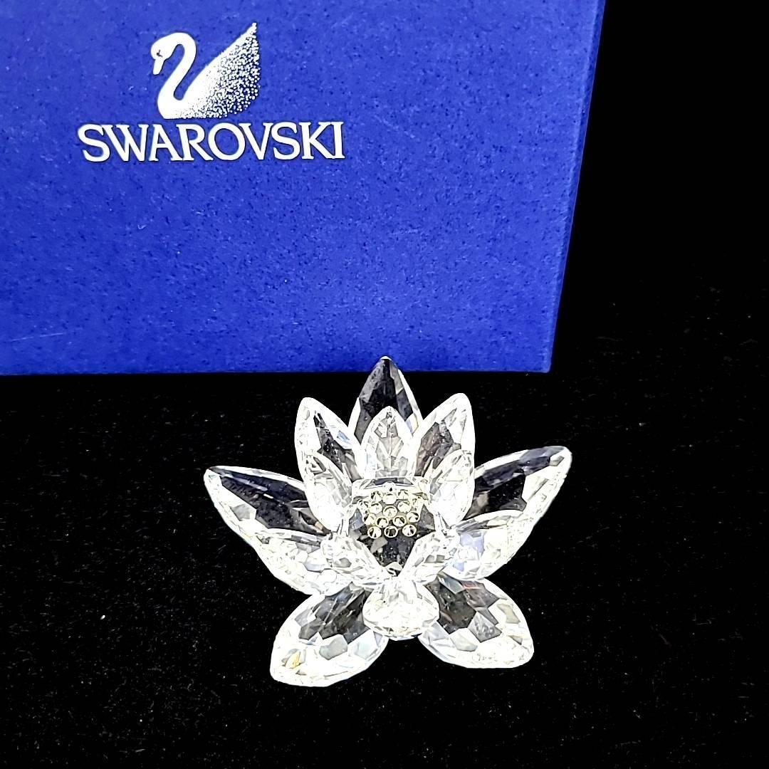 【美品】スワロフスキー フィギュリン 睡蓮 美品 スワロフスキー SWAROVSKI 睡蓮 スイレン 水蓮 838181