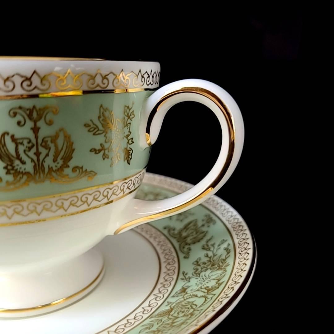 良品 ウェッジウッド WEDGWOOD コロンビアセージグリーン 金彩 良品 ウェッジウッド WEDGWOOD コロンビアセージグリーン 金彩