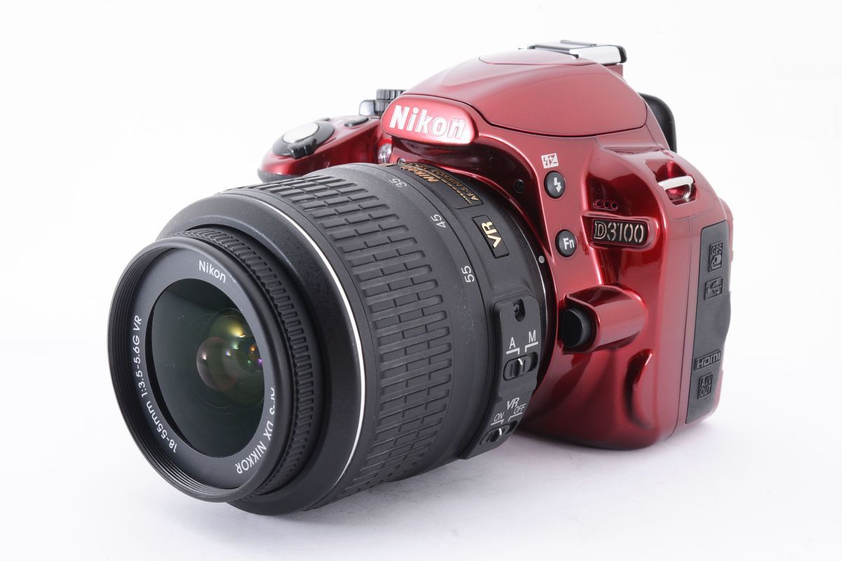 【動作好調】 Nikon ニコン D3100 レンズキット レッド デジタル一眼 カメラ　 #455