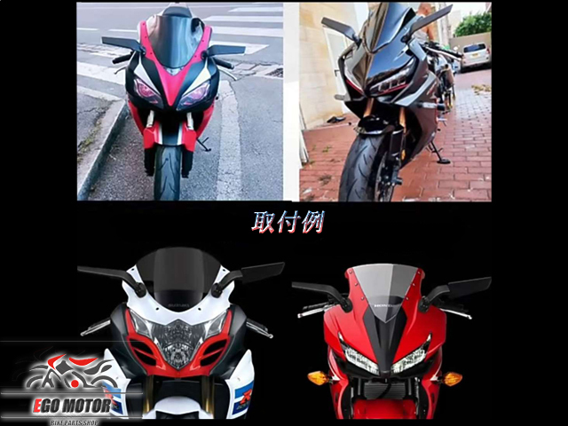 送料込 a182 バイク ウイング ミラー スリム 可変 カウルミラー CBR250R CBR250RR CBR900RR CBR929RR CBR954RR CBR1000RR 汎用 左右セットの画像3