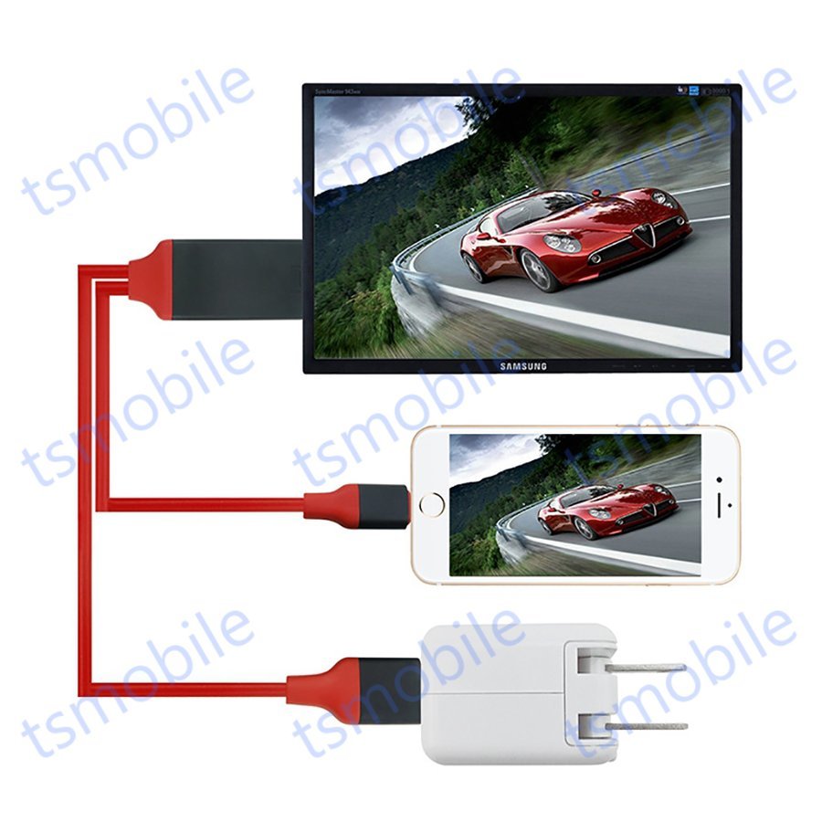 *lightning HDMI изменение кабель 1080P HD качество изображения iPhone Lightning Digital AV адаптер подсветка HDMI конверсионный адаптор смартфон Apple 