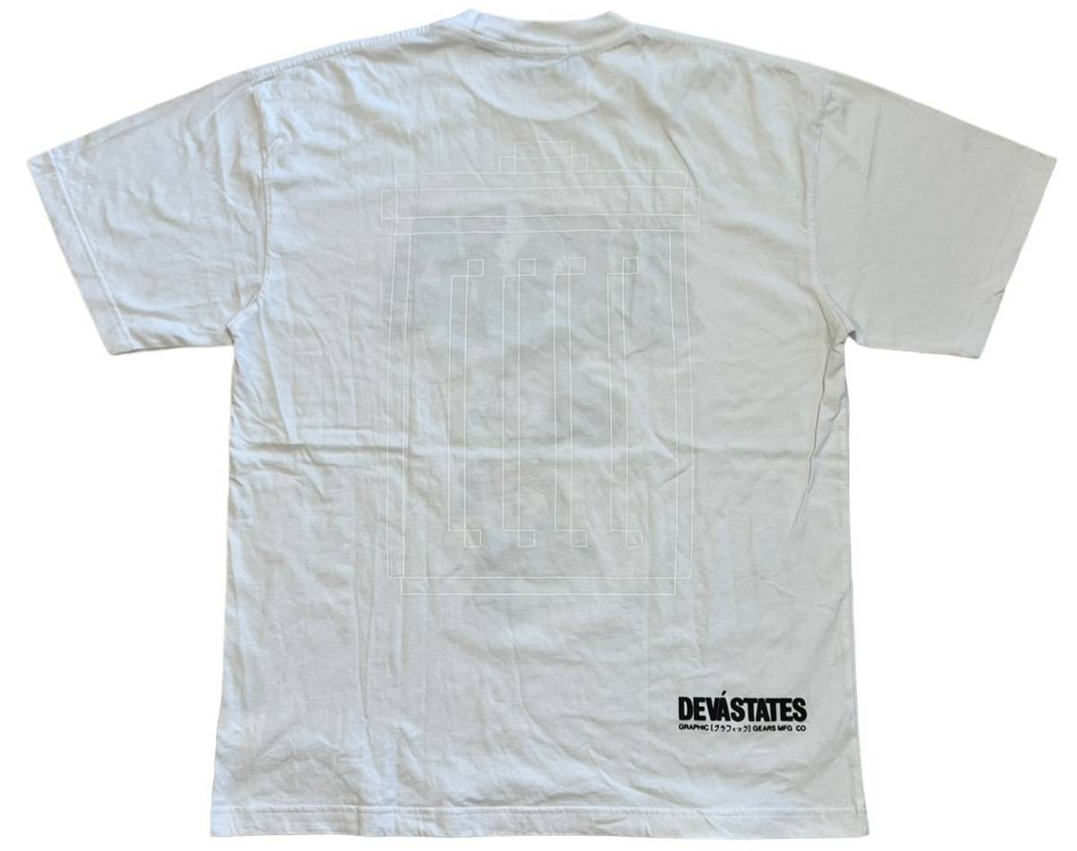 【美品】DEVA STATES ディーヴァ ステイツ【Sedated Tee】グラフィックプリント Tシャツサイズ：XL  ホワイトの画像2