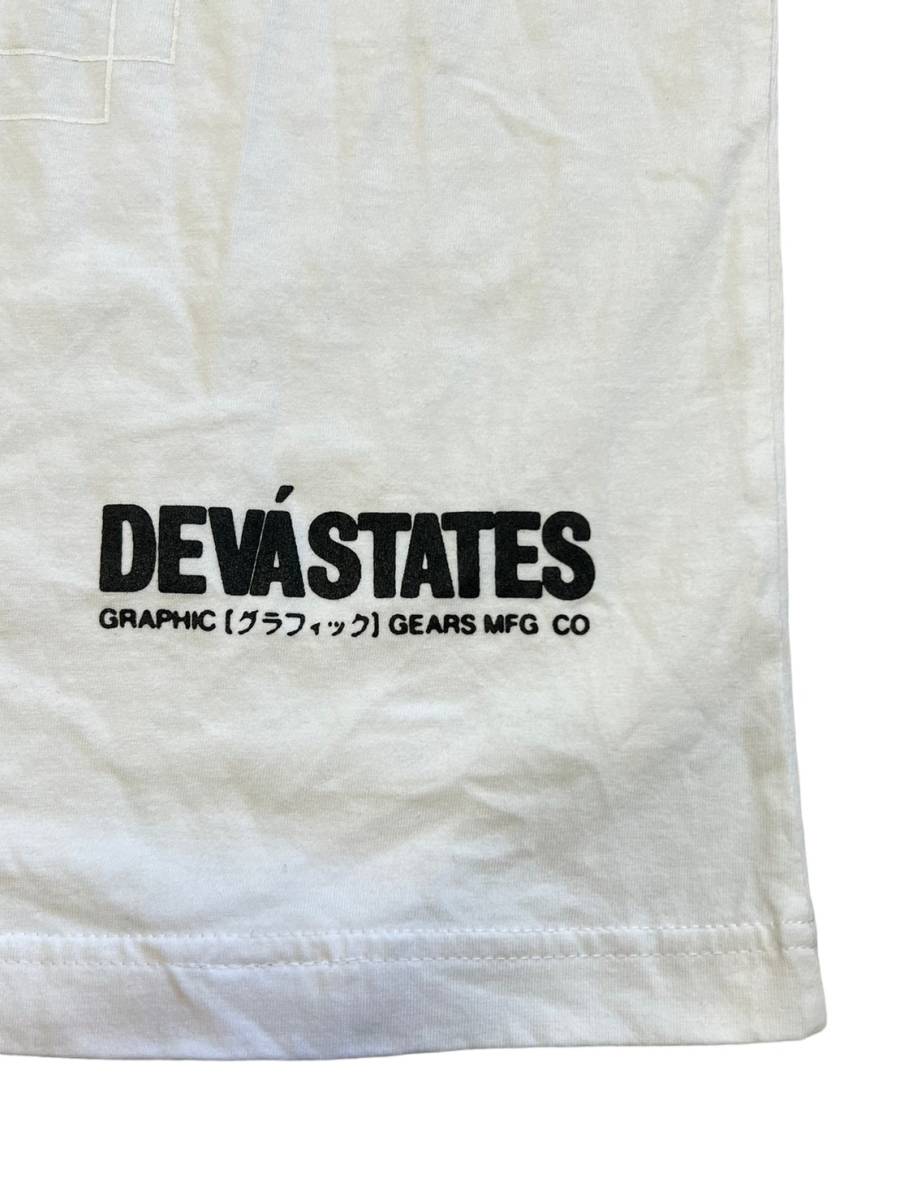 【美品】DEVA STATES ディーヴァ ステイツ【Sedated Tee】グラフィックプリント Tシャツサイズ：XL  ホワイトの画像4
