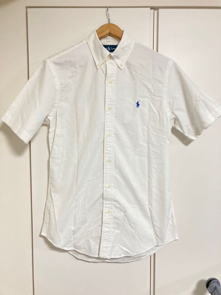 Ralph Lauren（ラルフローレン）のボタンダウン半袖シャツ　Sサイズ　白