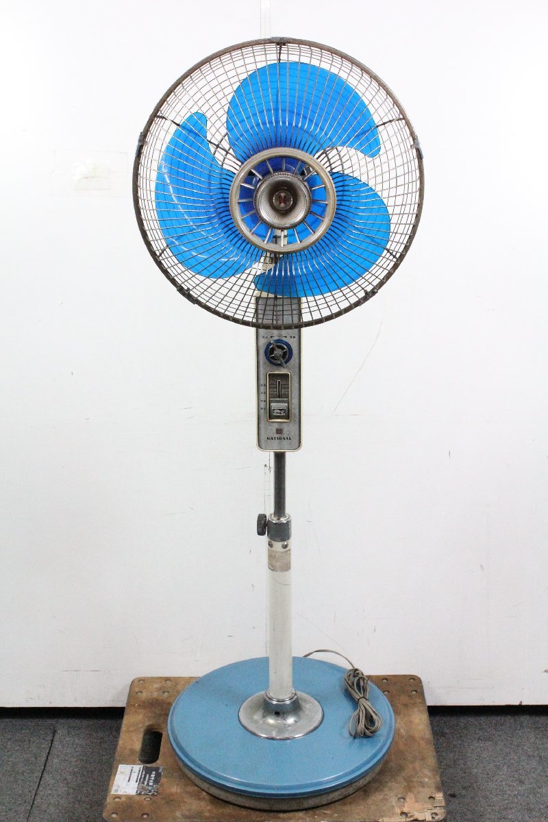 National National F-35V1D 35cm 3 sheets wings large electric fan Showa Retro [ present condition goods ]