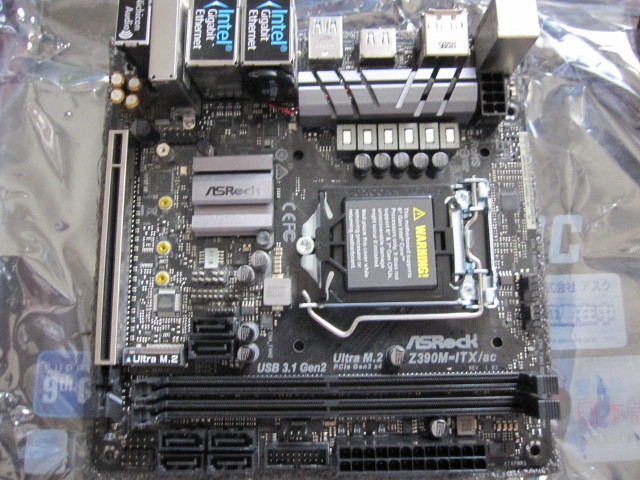 ASRock Z390M-ITX/ac Z390 LGA1151 DDR4 USB3.1 SATA6Gb/s Mini-ITX_画像2