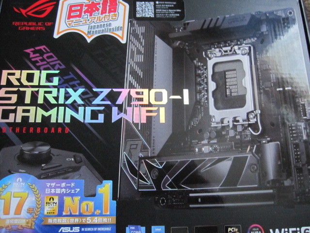 ASUS ROG STRIX Z790-I GAMING WIFI Z790 LGA1700 DDR5 USB3.2 SATA6Gb/s Mini-ITX ゲーミングマザーボード