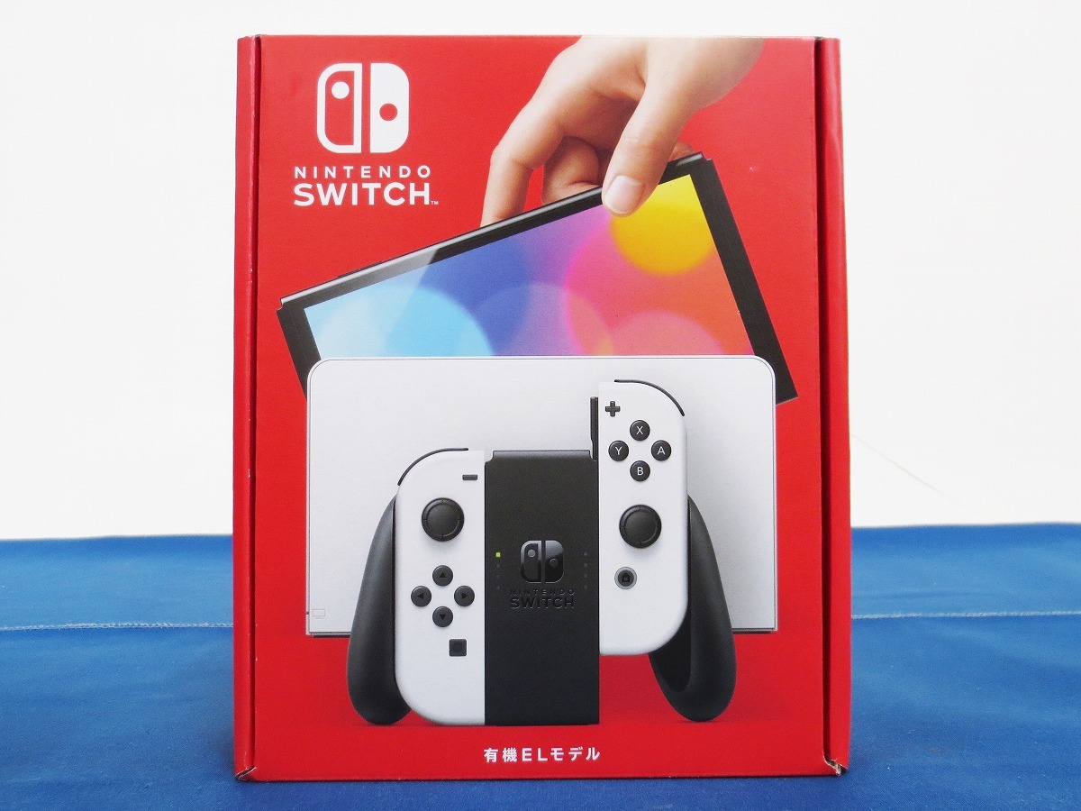 1円～★未使用☆Nintendo Switch本体≪7≫ 有機ELモデル ホワイト ニンテンドースイッチ ※付属品完備※ (3077)