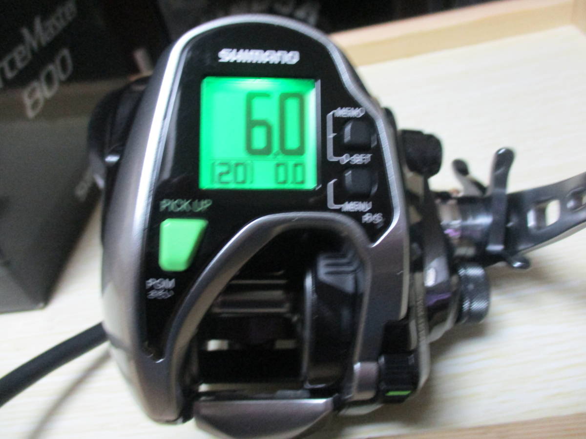 シマノ フォースマスター 800 使用距離 5.2キロ 使用時間３３時
