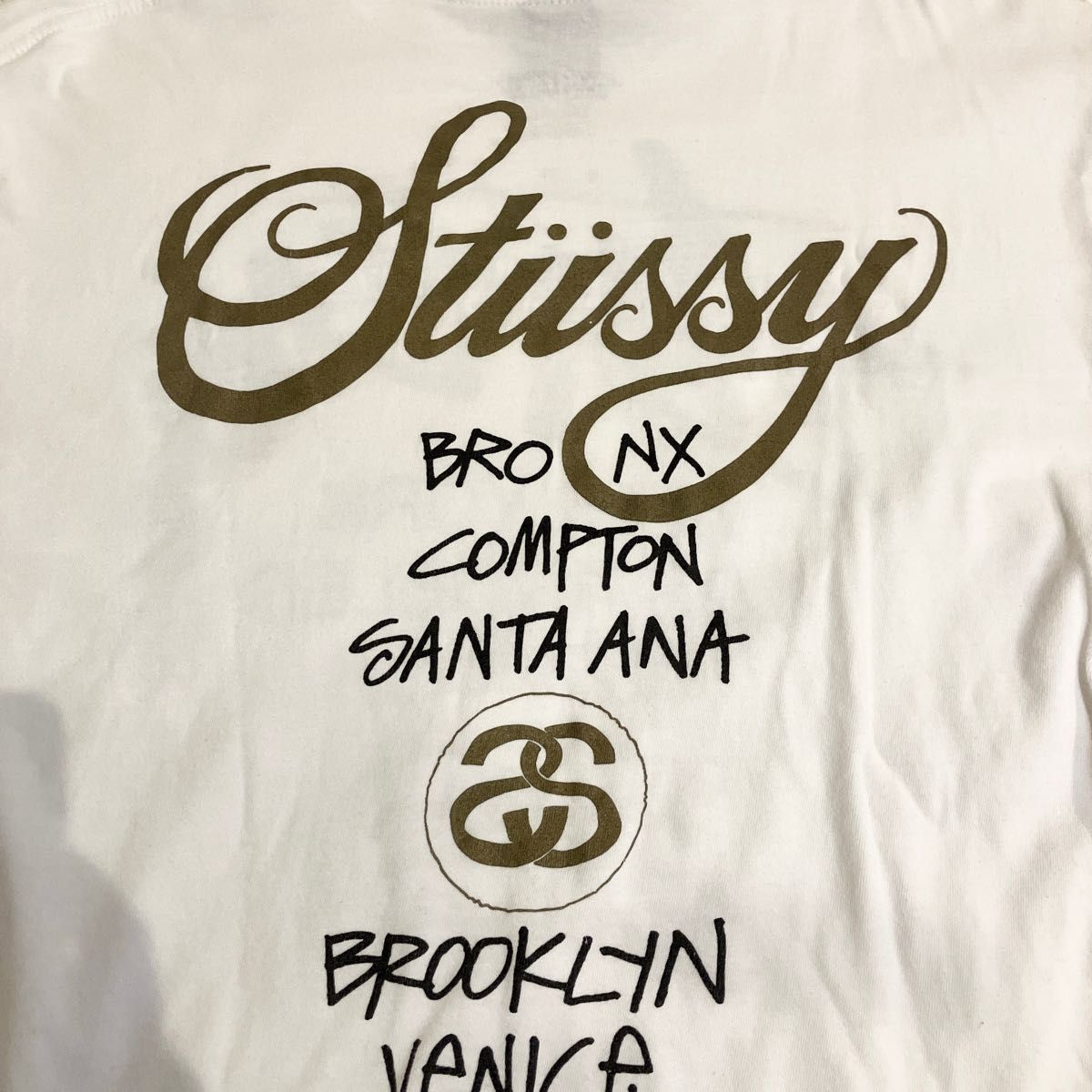 【激レア】 STUSSY ワールドツアー 30周年記念 Tシャツ 白 デカロゴ