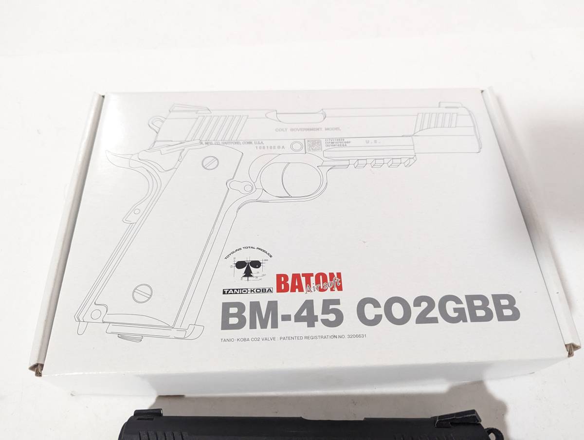 希少　タニオ・コバ(TANIO KOBA) CO2　（0911）　ガスブローバック BM-45 BK　ブラック　黒　ガスガン　エアガン　トイガン　モデルガン_画像2