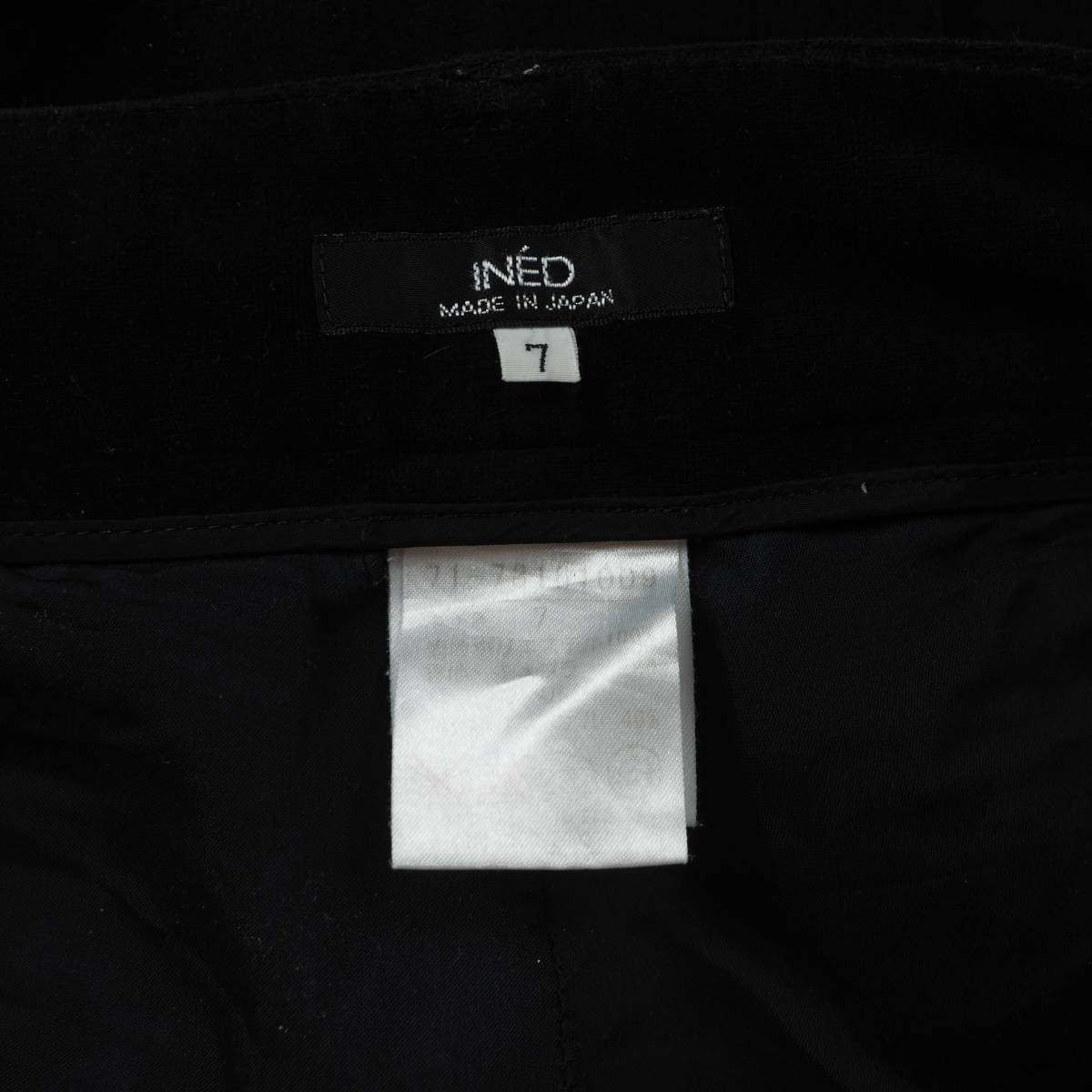 G2563*INED Ined * casual * pants * black black *7