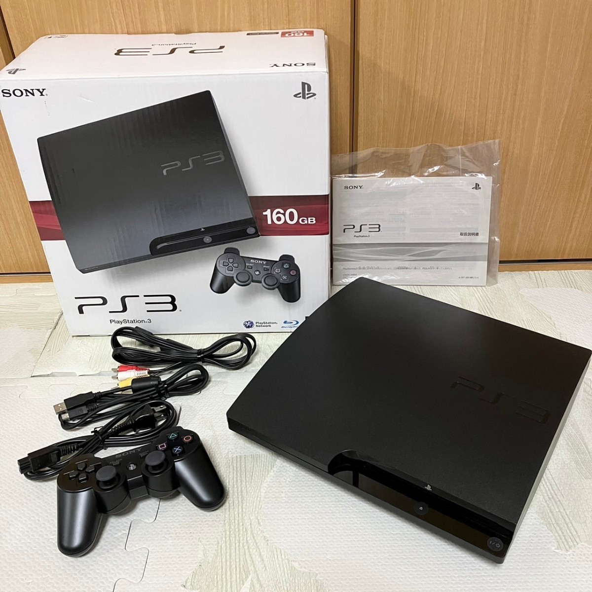 お買い得 美品 PS3 CECH-3000A 500GB換装 黒 SONY プレイステーション3