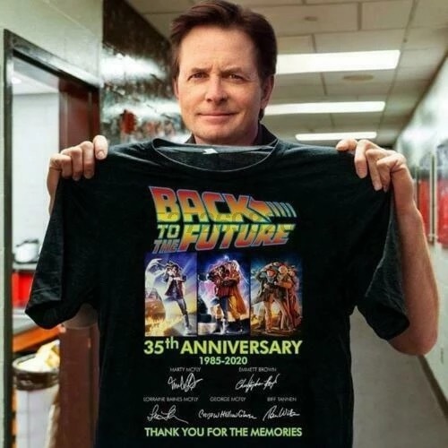 バック・トゥ・ザ・フューチャー☆35周年記念Ｔシャツ 新品 黒 高品質