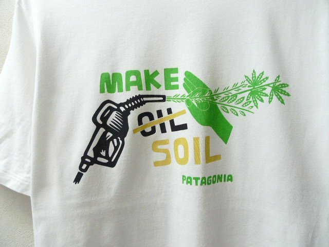 ◆国内正規 Patagonia パタゴニア 2020年製 MAKE SOIL メイクソイルオーガニック Tシャツ 白 サイズS 美　38533_画像2