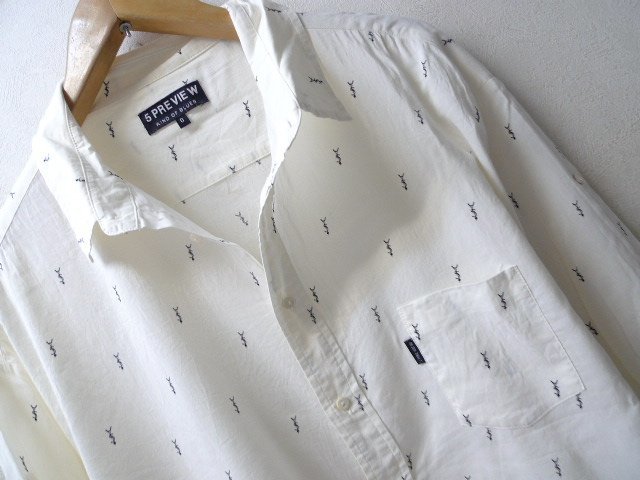 *5PREVIEW/ five p Revue total pattern blouse shirt 0