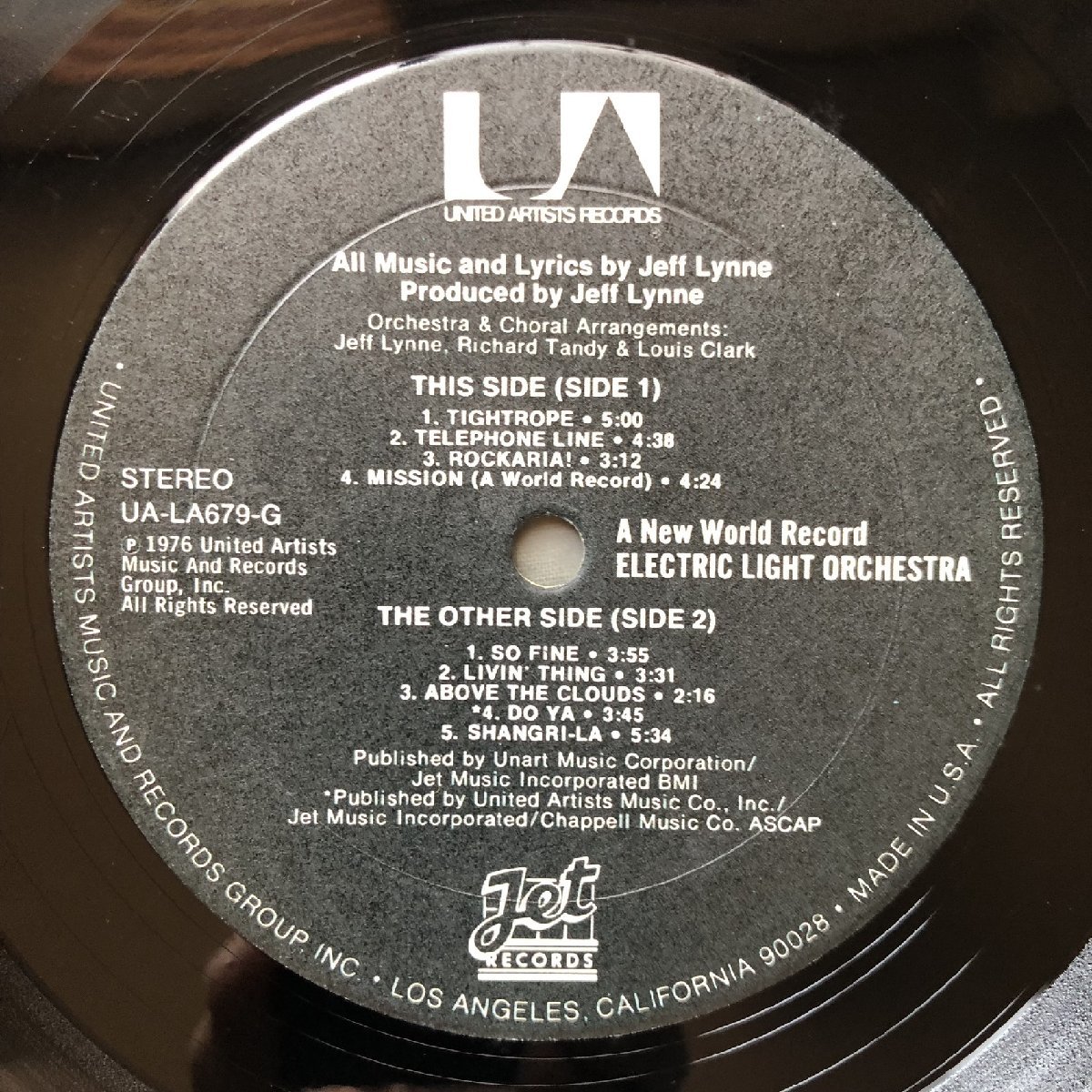 1976年 米国盤 Electric Light Orchestra (ELO) LPレコード オーロラの救世主 A New World Record 名盤 ロック Jeff Lynn,Telephone Line_画像7