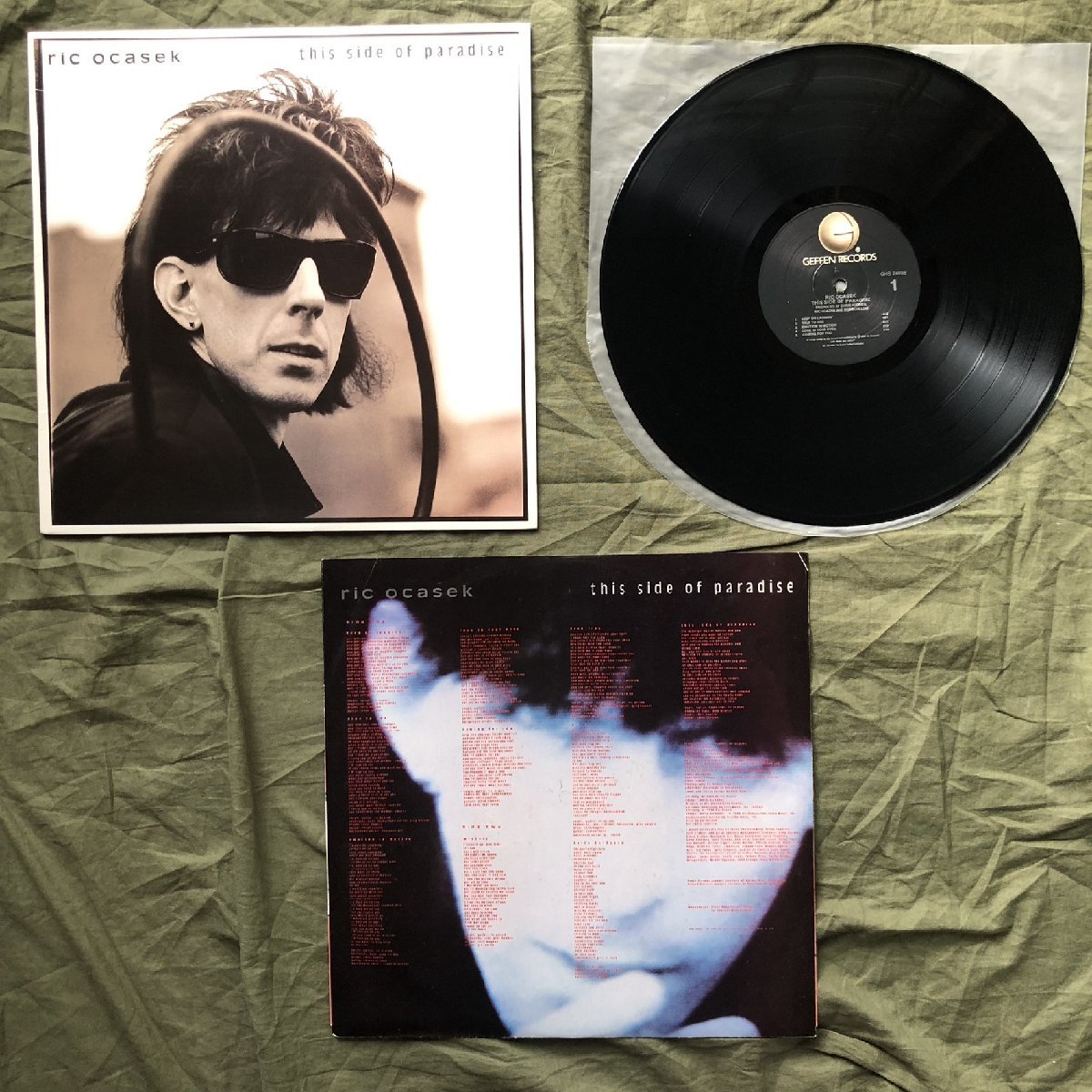 傷なし美盤 1986年 米国オリジナルリリース盤 リック・オケイセック Ric Ocasek LPレコード This Side Of Paradise ロック Cars_画像5