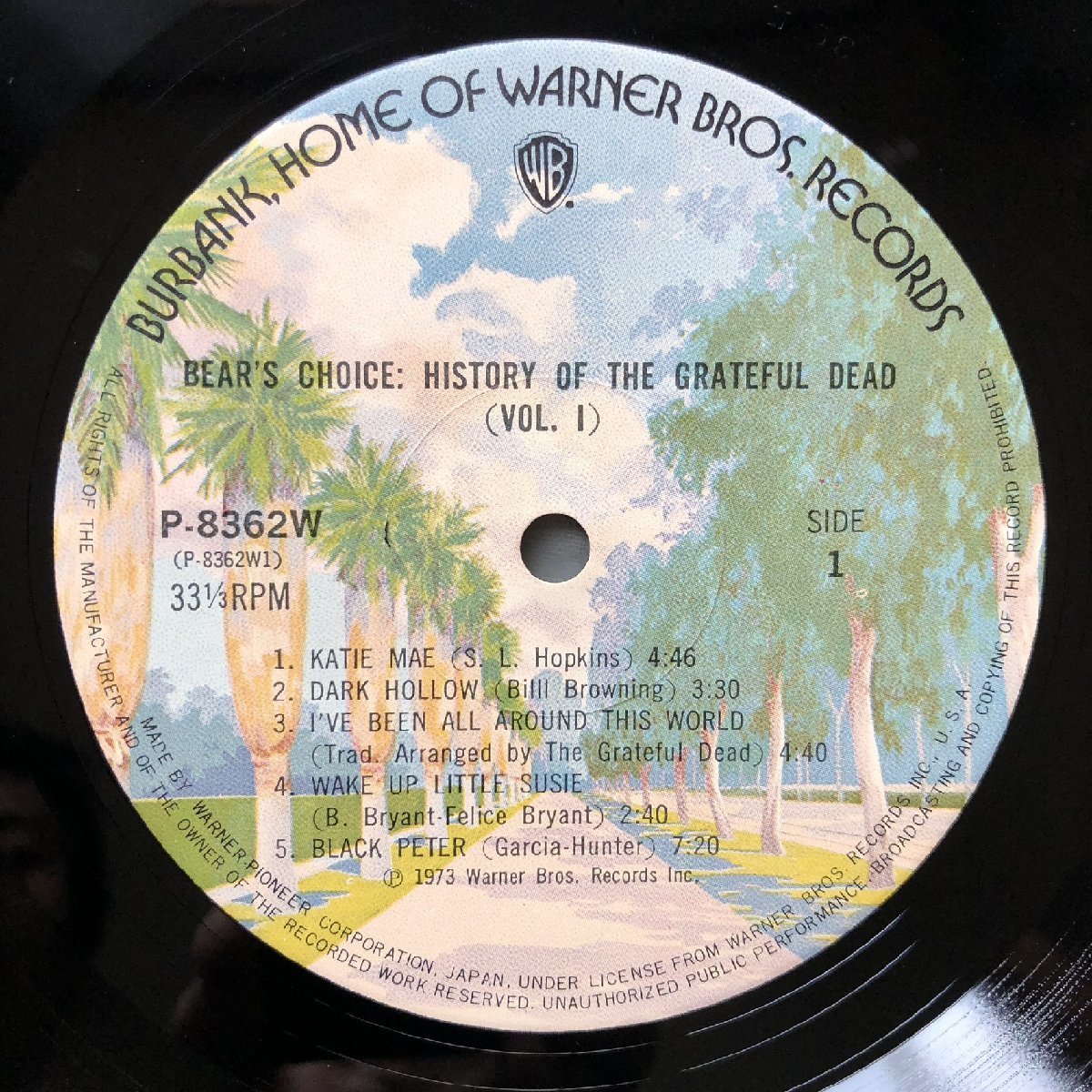 傷なし美盤 良ジャケ 1973年 国内盤 グレイトフル・デッド Grateful Dead LPレコード History Of The Grateful Dead, Vol. 1_画像7