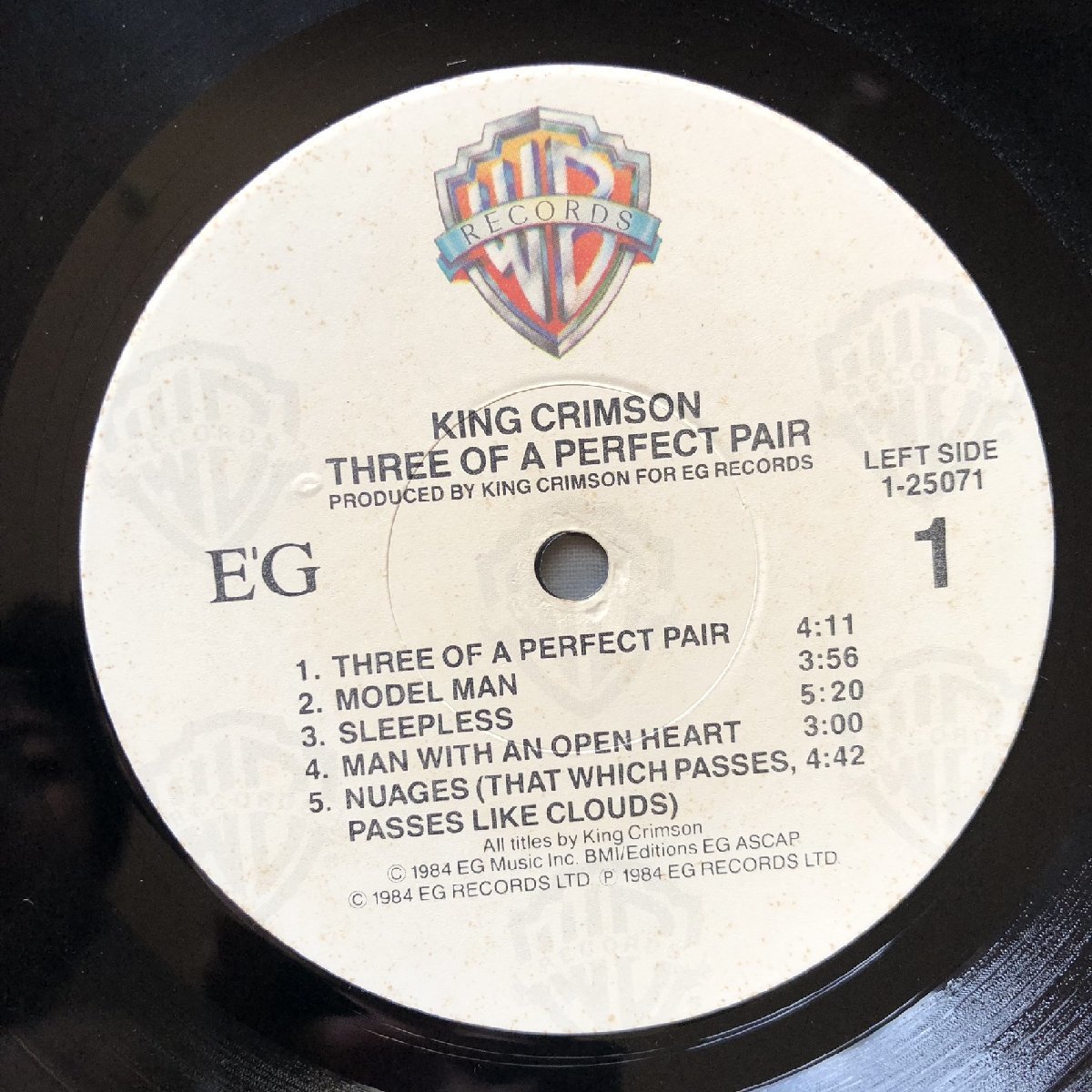  прекрасный запись 1984 год STERING печать 1-25071 американский запись King * Crimson King Crimson LP запись Three Of A Perfect Pair: Robert Fripp