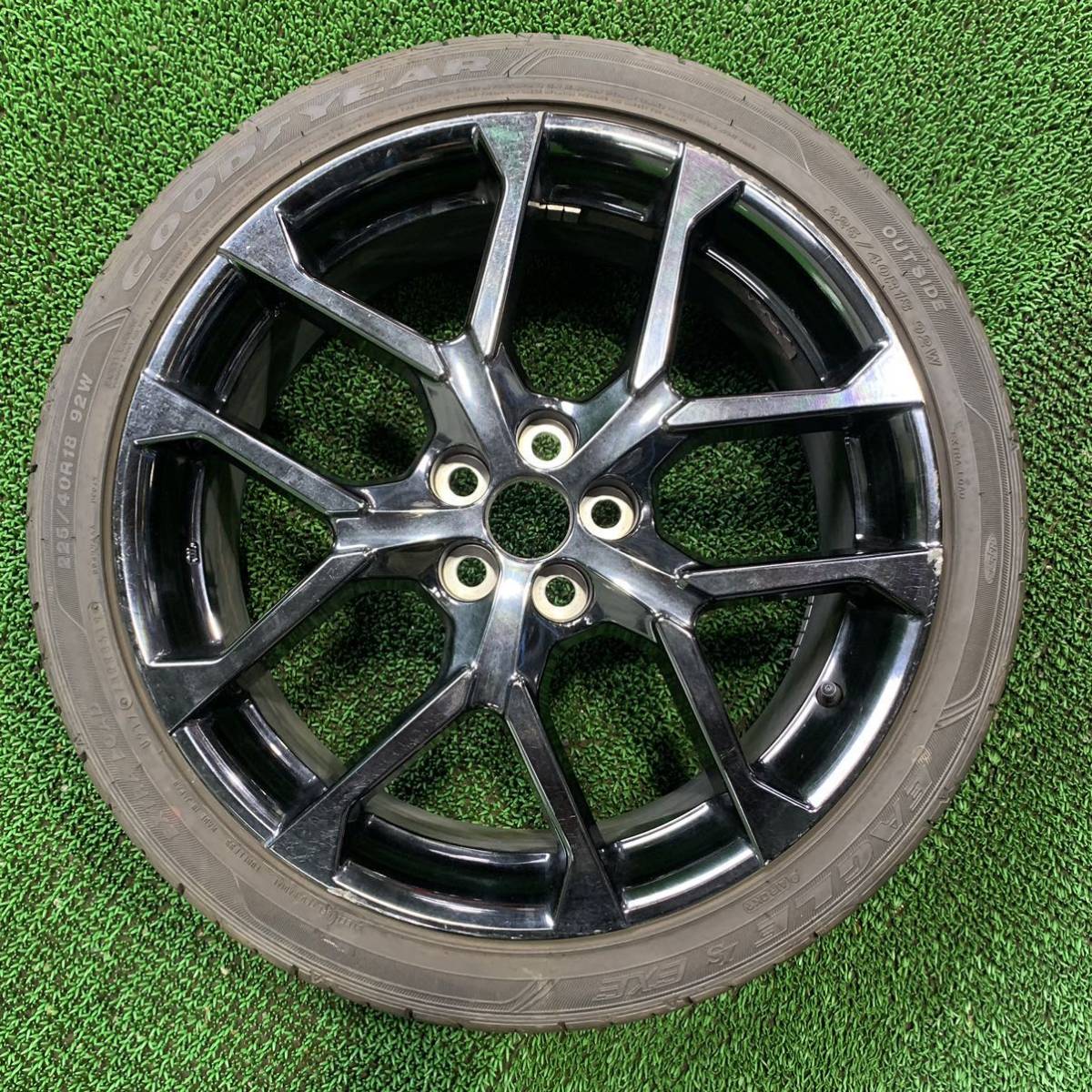 AC838-308 TOYOTA グッドイヤー 225/40R18 92W T【1本 】トヨタ純正　7.5J 5穴 100 +50 54mm プリウス PHV GRスポーツ カローラ等_AC838-225/40R18 TOYOTA 1本