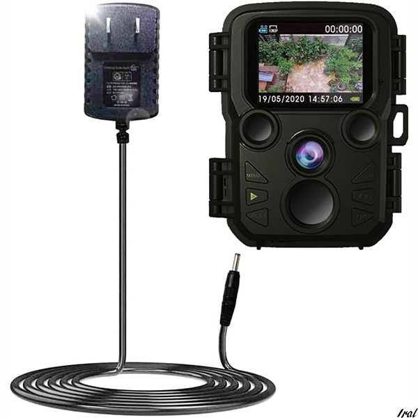 防犯カメラ トレイルカメラ 小型 赤外線LED 監視カメラ 動体検知 人感センサー 夜間対応 電池式 自動上書き録画