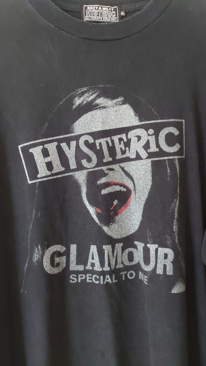 ヒステリックグラマー HYSTERIC GLAMOUR ロンT 長袖Tシャツ 黒