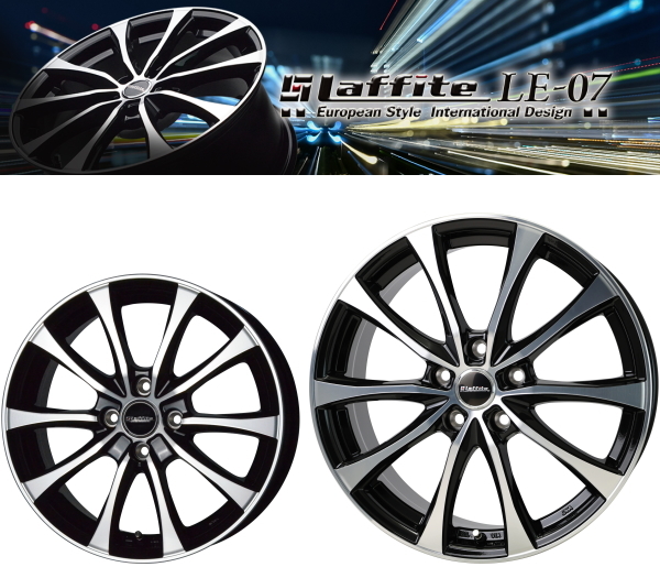 業販品 冬用 4本 HOT Laffite LE-07 B/P 17インチ 7J+55 5-100