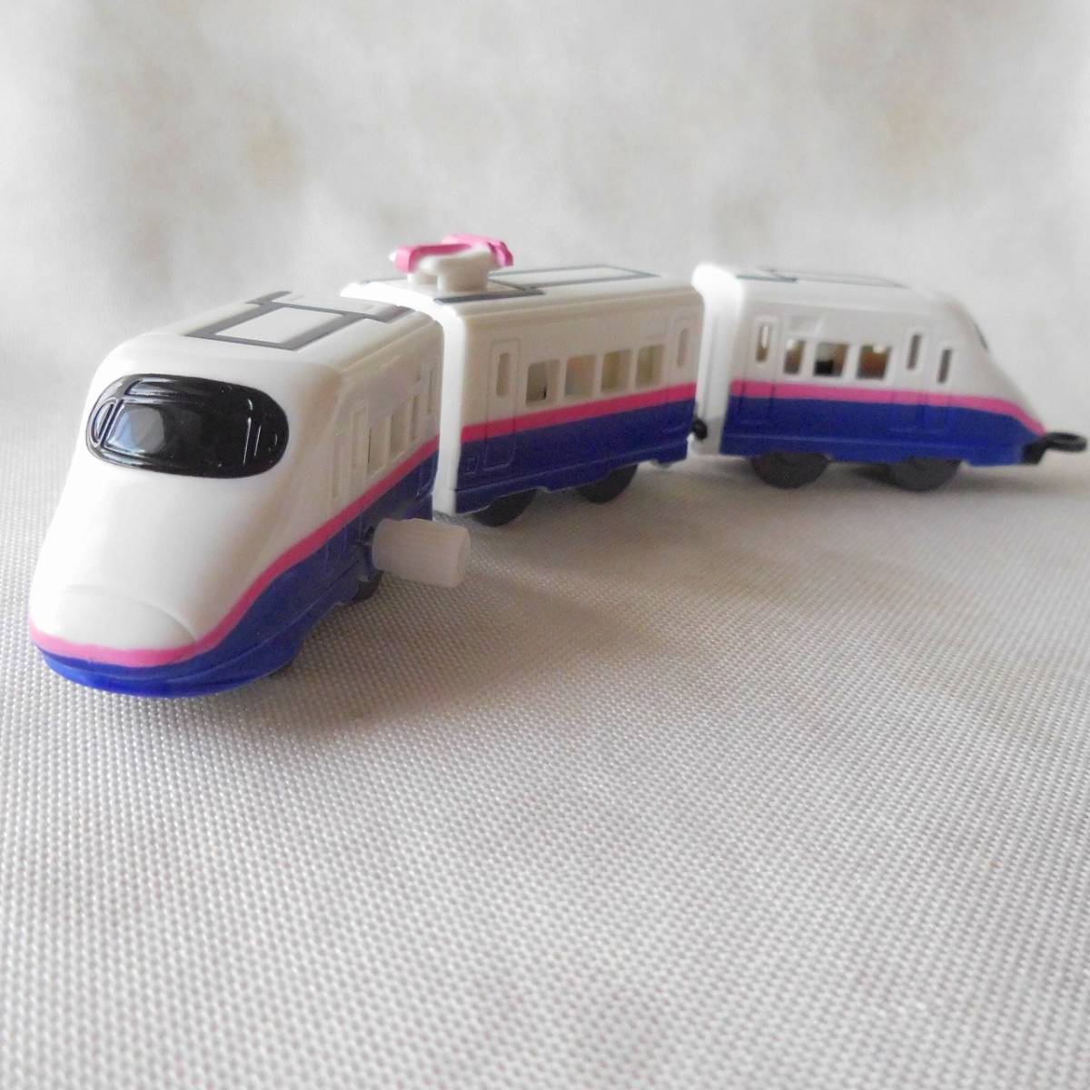 ◆中古◆カプセルプラレール◆E2系◆新幹線◆はやて◆連結器付き◆3両編成◆つなぐ列車の旅編◆_画像1