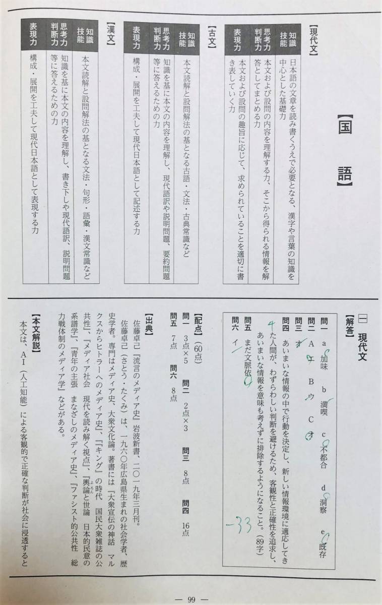 河合塾 2020年度 第2回全統高1模試/英語/数学/国語(解答 河合塾 2020年度 第2回全統高1模試/英語/数学/国語(解答