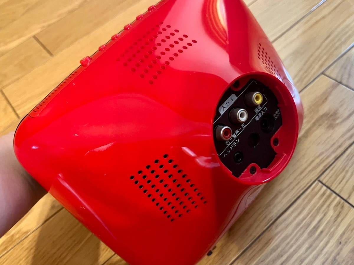 プラスマイナスゼロ ±0 8インチ液晶TV レッド