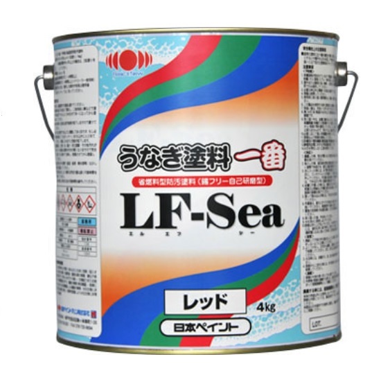 訳あり商品 日本ペイント うなぎ塗料一番 LF-SEA 青 4kg ブルー 船底