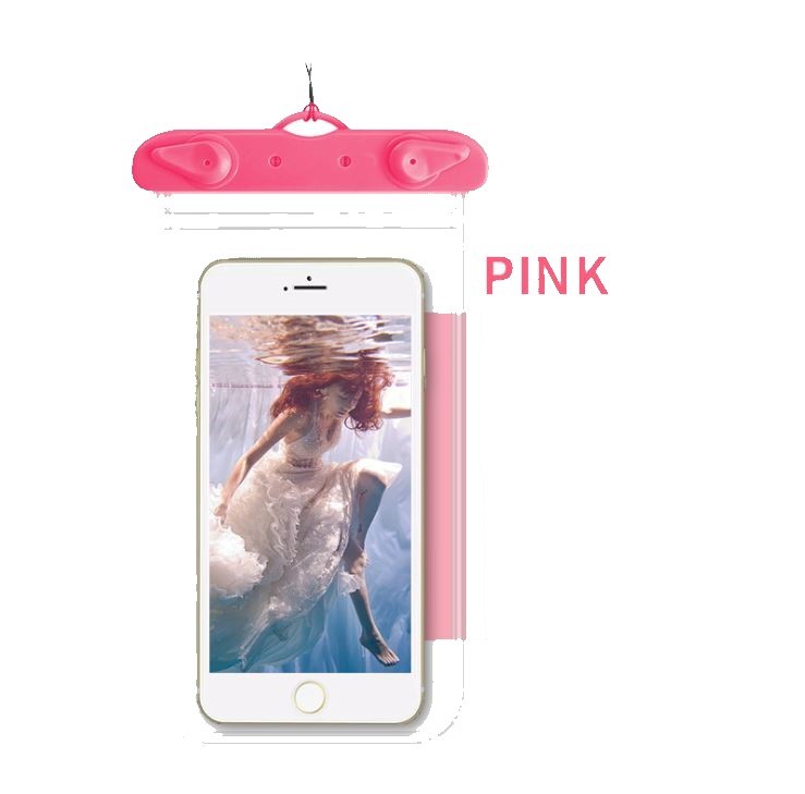 【新品】スマートフォン　防水ケース　両面クリア　ピンク　スマホケース