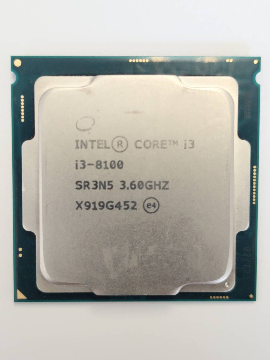 #PCP28# no. 8 generation Intel Core i3-8100 SR3N5 3.60GHz LGA1151