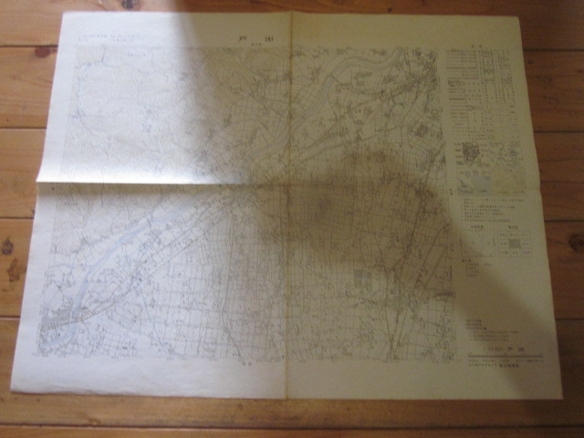 古地図　戸出　　2万5千分の1地形図　　◆　昭和55年　◆　富山県_画像2