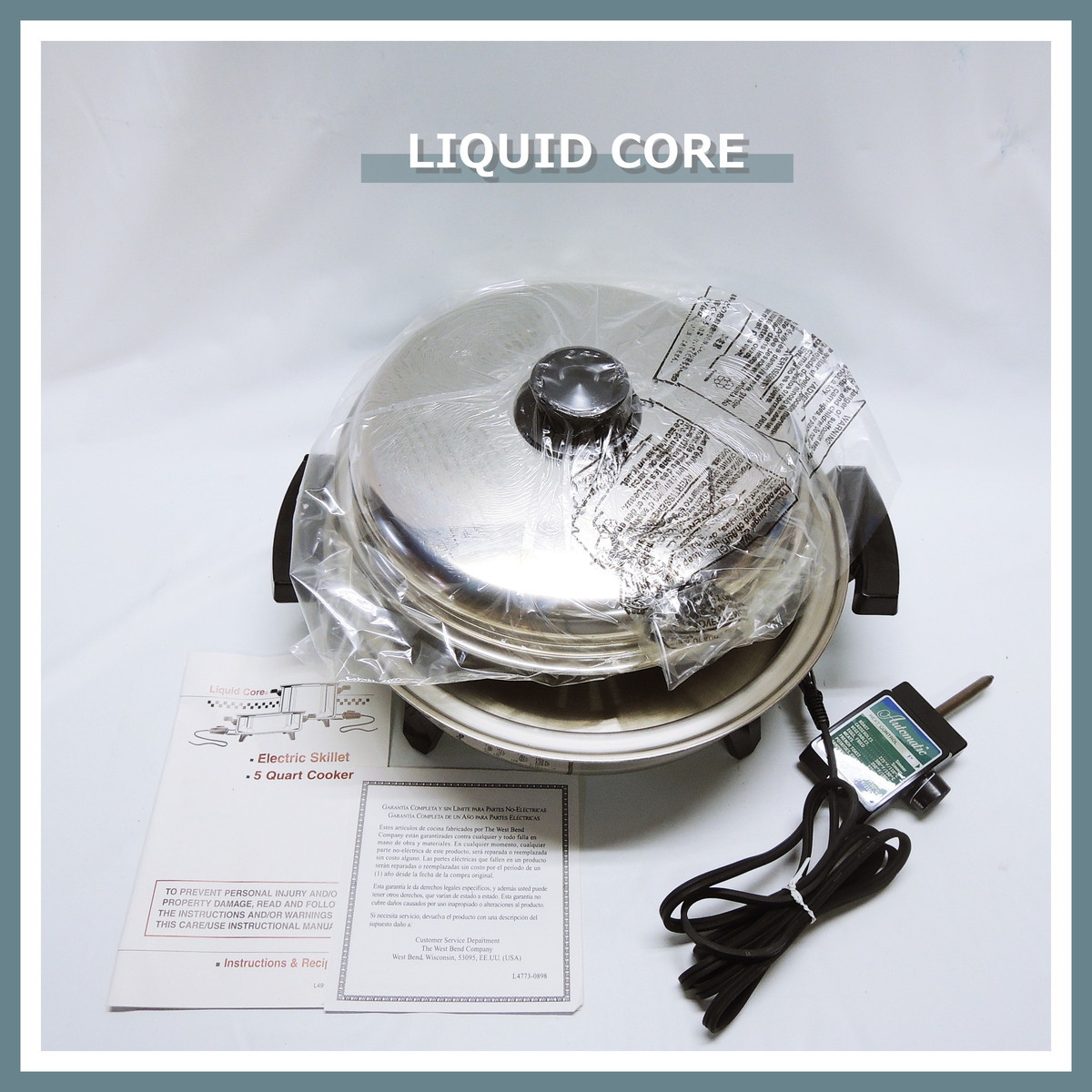 ロイヤルクイーン 電気フライパン Liquid Core 未使用-