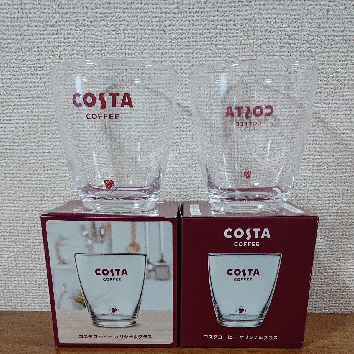 新品・非売品】COSTA COFFEE オリジナルグラス 2個｜PayPayフリマ