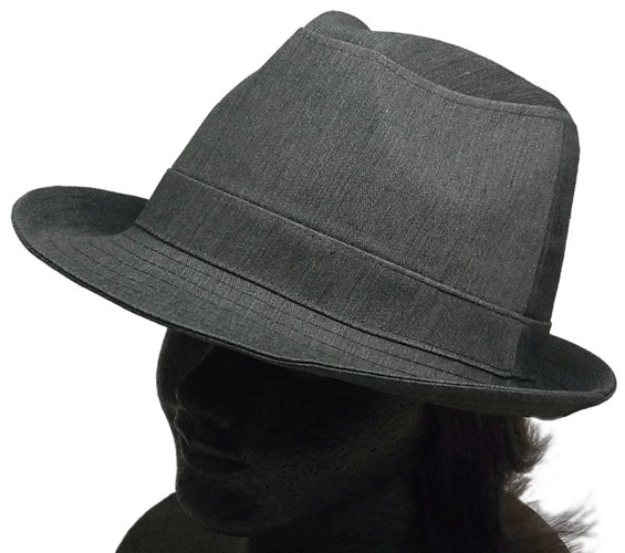 新品　中折れハット　チャコールグレー　コットン　シンプル　大きいサイズ　ビックサイズ　大きめ　帽子　メンズ　レディース_画像2