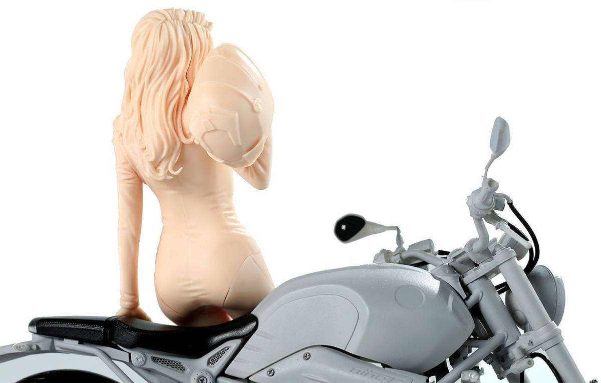 フィギュア 1/9スケール セクシー ライダー ガレージキット 女性ライダー 未塗装 未組立 バイクなし_画像4