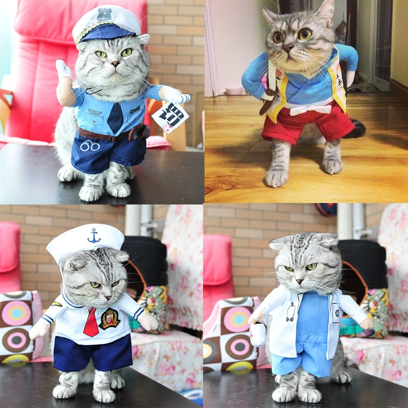  кошка собака одежда Halloween костюм кошка море . костюмированная игра ....bai King преображение комплект L размер 
