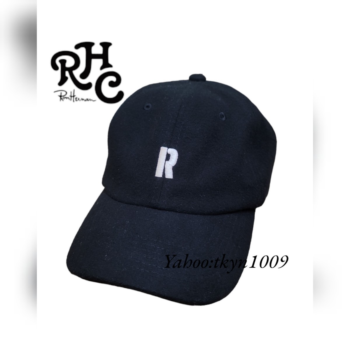 RHC Ron Herman ロンハーマン フェルト “R” 刺繍ロゴ キャップ CAP 帽子 ユニセックス 男女兼用