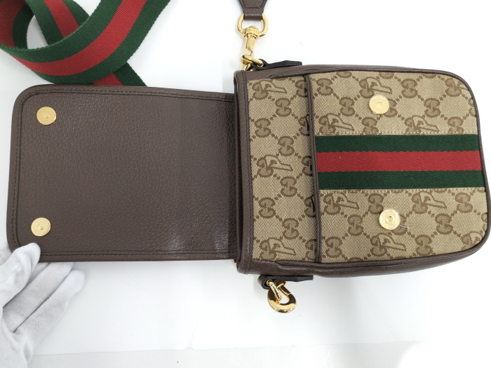 【中古】GUCCI ショルダーバッグ メッセンジャーバッグ PALACE パレス GGキャンバス 723142_画像7