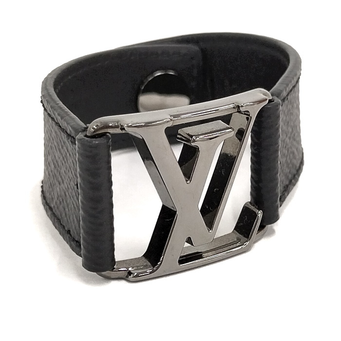 LOUIS VUITTON Bracelet Hockenheim LV Buckle M6295 Monogram Eclipse