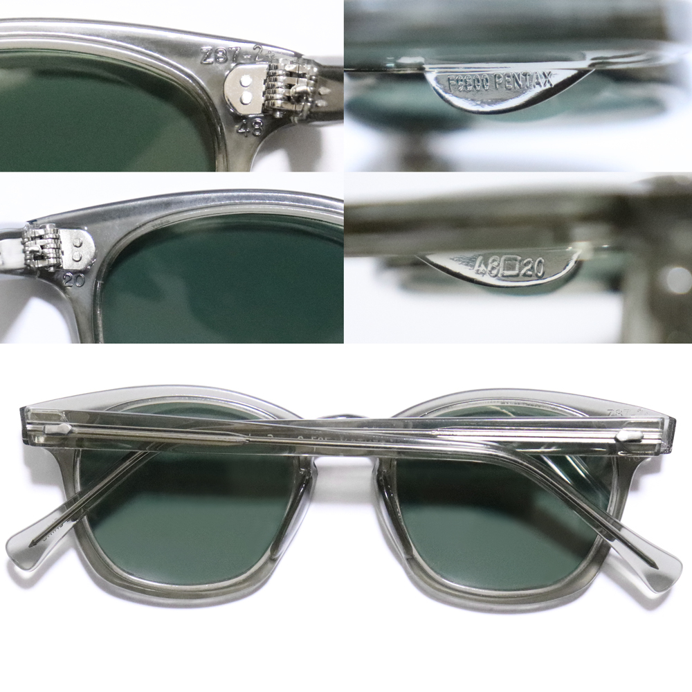 PENTAX SafetyアメリカンオプティカルAMERICAN ブルーグレー デッドストック90年代 PENTAX by HOYA AO Safety Glasses